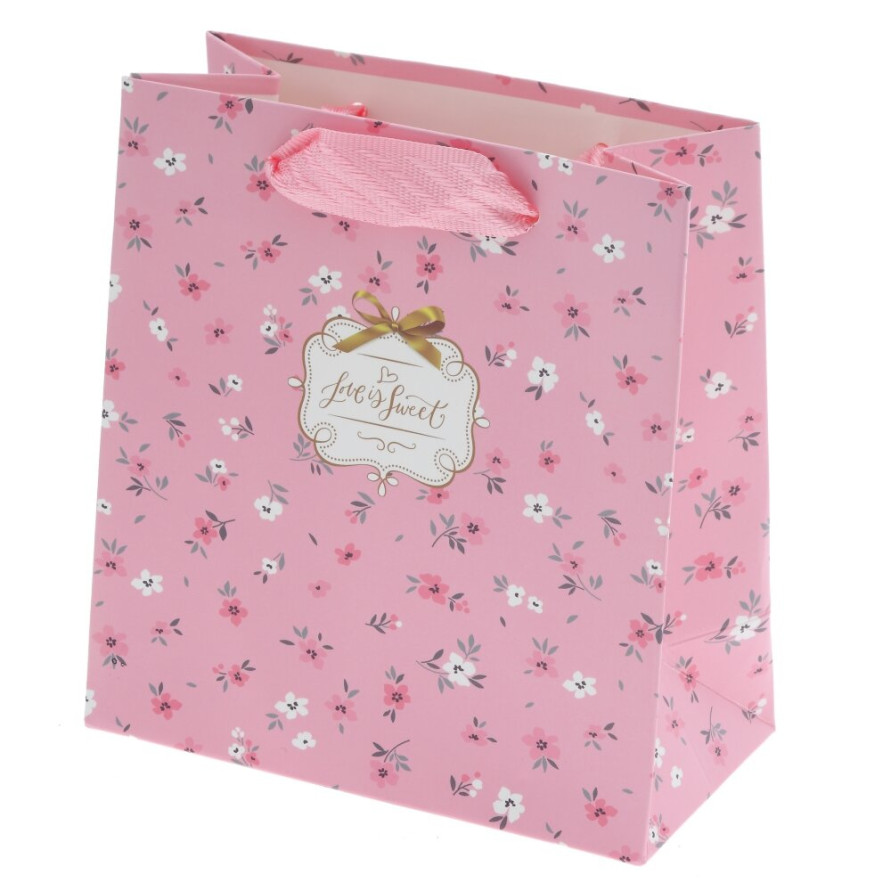 Пакет подарочный XS (бумага 230г/м2, блок микс 12шт), L14 W8 H15 см, 4в.