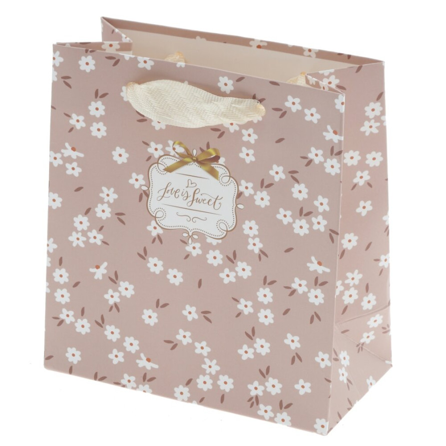 Пакет подарочный XS (бумага 230г/м2, блок микс 12шт), L14 W8 H15 см, 4в.