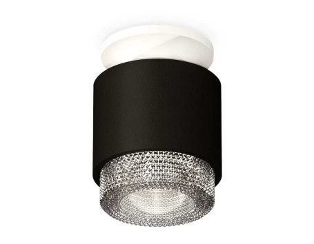 Комплект накладного светильника Ambrella light Techno Spot XS7511042 SBK/SWH/CL черный песок/белый песок/прозрачный (N7925, C7511, N7191)