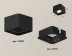 Комплект накладного светильника Ambrella light Techno Spot XS7833010 SBK черный песок (C7833, N7711)