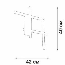 Настенный светильник Vitaluce V3043-1/4A