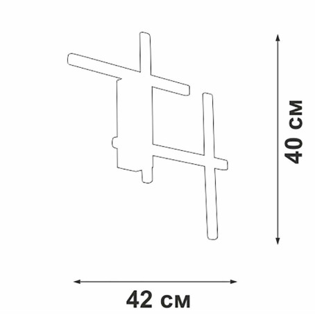 Настенный светильник Vitaluce V3043-1/4A