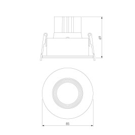 Встраиваемый светодиодный светильник Elektrostandard Artis 25096/LED a066137