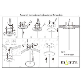 Потолочное основание Mantra Modular Light Florones 9361