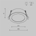 Встраиваемый светильник Maytoni Technical Downlight Orb DL130-GX53-MG