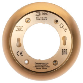 Накладной светильник ЭРА OL14 GX53 WH/GD Б0049038