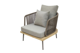 Кресло Bayley уличное серое