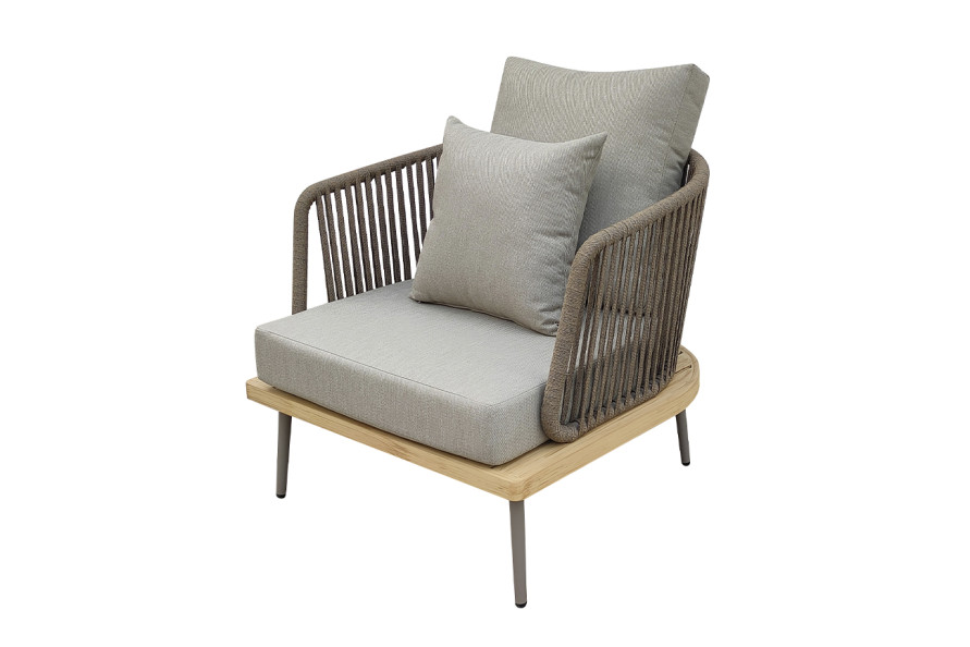 Кресло Bayley уличное серое