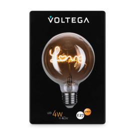 Лампа светодиодная филаментная Voltega 271 E27 4W 2700K янтарная 8522