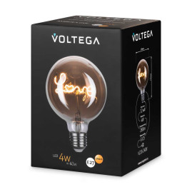 Лампа светодиодная филаментная Voltega 271 E27 4W 2700K янтарная 8522