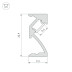 Профиль Arlight SL-Bevel-W21-2000 Anod Black 043688