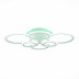 Потолочная светодиодная люстра Evoluce Cerina SLE500552-06RGB