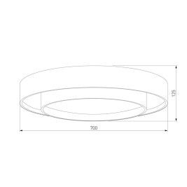 Потолочный светодиодный светильник Eurosvet Force 90331/2 серый