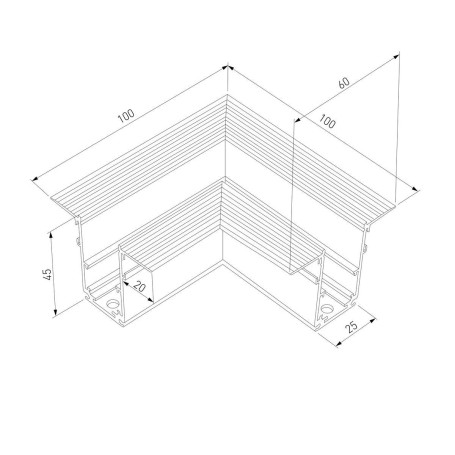 Коннектор угловой Elektrostandard Slim Magnetic 85092/11 a062193