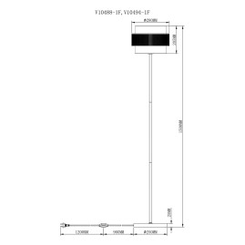 Торшер Moderli Gela V10494-1F