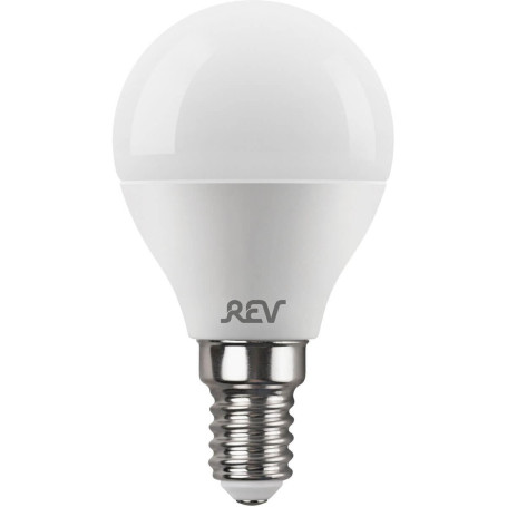 Лампа светодиодная REV G45 Е14 9W 6500K холодный белый свет шар 32504 8