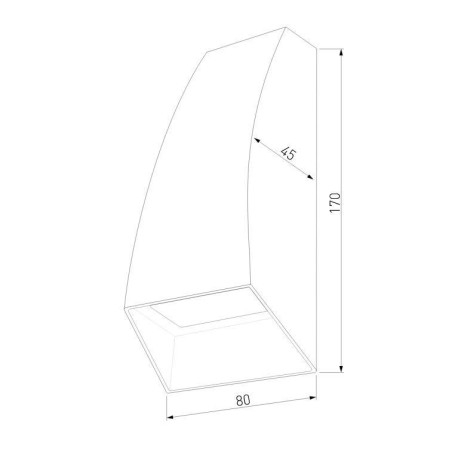 Уличный настенный светодиодный светильник Elektrostandard Forw 1016 Techno серый a057010