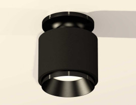 Комплект накладного светильника Ambrella light Techno Spot XS7511060 SBK/PBK черный песок/черный полированный (N7926, C7511, N7031)