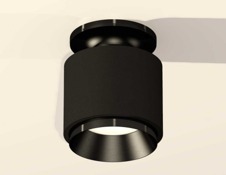 Комплект накладного светильника Ambrella light Techno Spot XS7511060 SBK/PBK черный песок/черный полированный (N7926, C7511, N7031)