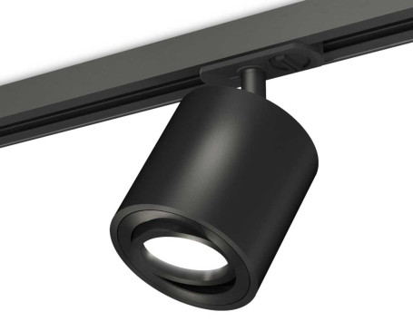 Комплект трекового светильника Ambrella light Track System XT7532020 SBK/PBK черный песок/черный полированный (A2537, C7532, N7002)