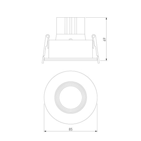 Встраиваемый светодиодный светильник Elektrostandard Artis 25096/LED a066136