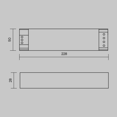 Блок питания Maytoni Magnetic track system 48V 200W IP20 4,16A PSL007-200W-48V-IP20