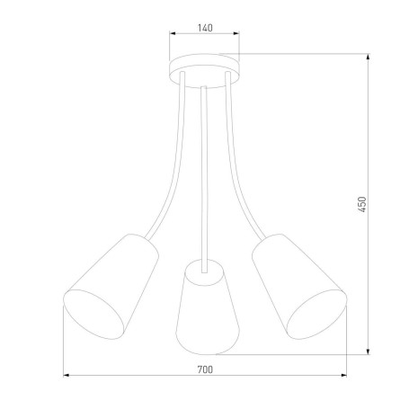 Потолочный светильник TK Lighting 2106 Wire Colour