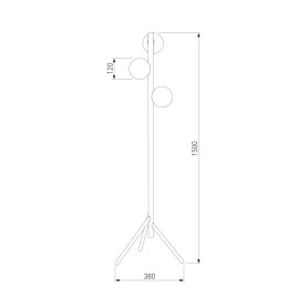 Торшер TK Lighting 5809 Estera Wood