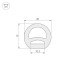 Профиль Arlight WPH-Flex-D20-Top-S10-50m White 040833