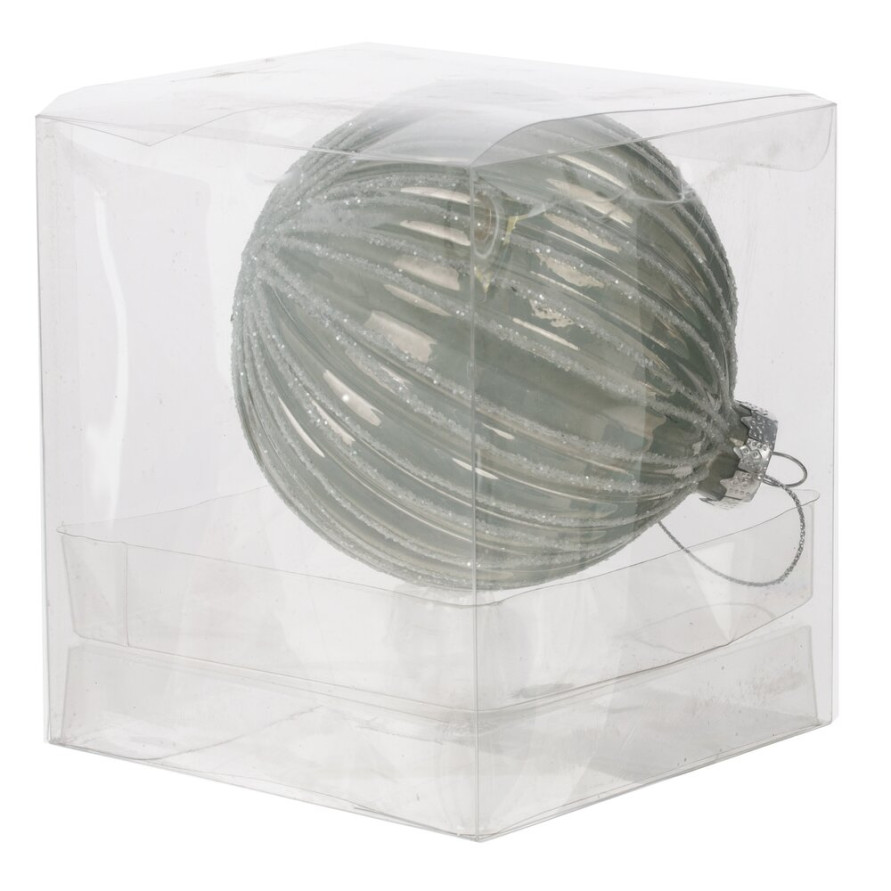 Украшение новогоднее &quot;Шар&quot;, D 10 см, L10 W10 H12 см