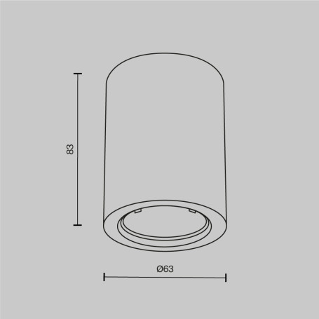 Потолочный светильник Maytoni Technical Conik gyps C001CL-GU10-W