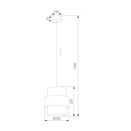 Подвесной светильник TK Lighting 5401 Calisto
