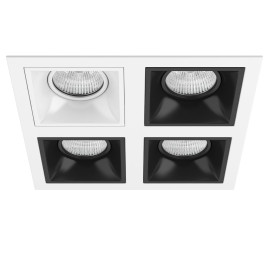 Комплект из светильников и рамки Lightstar Domino Quadro (214546+214506+214507+214507+214507) D54606070707