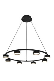 Люстра подвесная Alfa Light F3924-07 black 70W ?90*H12 0