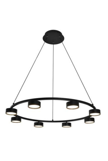 Люстра подвесная Alfa Light F3924-07 black 70W ?90*H12 0