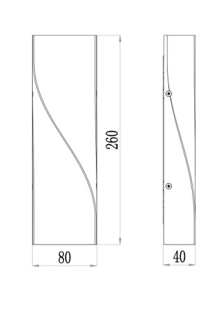 Уличный настенный светодиодный светильник Maytoni Twist O040WL-L11W3K