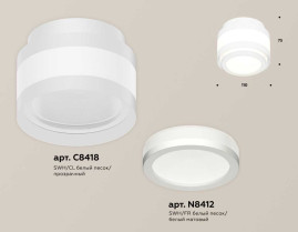 Комплект накладного светильника Ambrella light Techno Spot XS (C8418, N8412) XS8418002