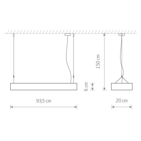 Подвесной светильник Nowodvorski Soft Led 90x20 7545