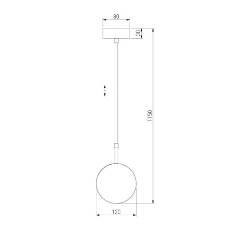 Подвесной светильник Elektrostandard Grollo 50120/1 хром 4690389187162