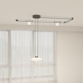 Трековый светодиодный светильник Denkirs Belty Flow DK5564-WH+BK