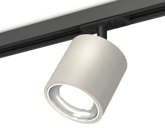 Комплект трекового светильника Ambrella light Track System XT7533001 SGR/PSL/SBK серый песок/серебро полированное/черный песок (A2537, C7533, N7022)