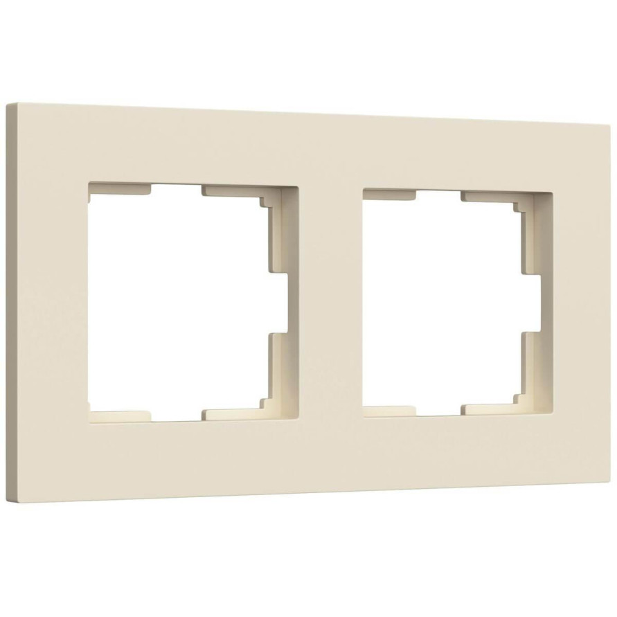 Рамка на 2 поста Werkel Slab айвори матовый W0022962 4690389193392
