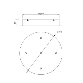 Потолочное основание Mantra Modular Light Florones 9363