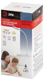 Настольная лампа аккумуляторная ЭРА NLED-524-6W-W Б0068571