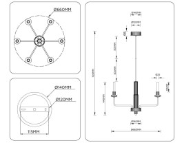 Люстра Ambrella Light HIGH LIGHT LH53124