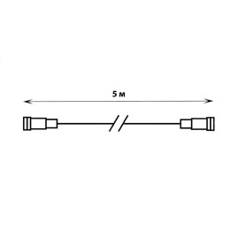 Удлинитель для гирлянд Uniel UCX-F90 E/5M/BK UL-00013227