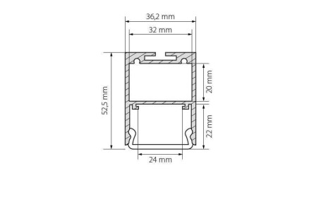 Профиль Arlight ARH-LINE-3750A-2000 ANOD 019615