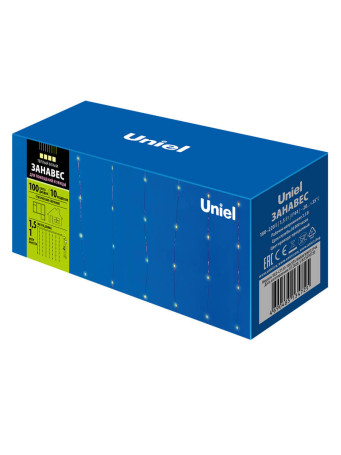 Светодиодная гирлянда Uniel занавес 220V теплый белый ULD-C1510-100/STA Warm White IP44 UL-00007249